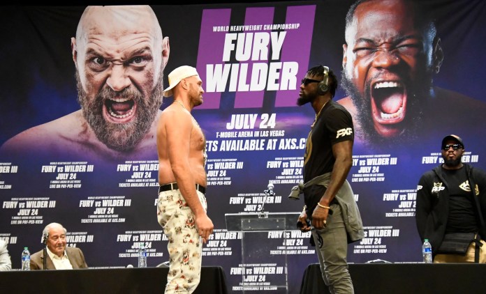 wilder fury vysledek face to face