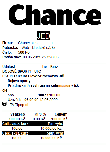 Prochazka Chance Prochazka Chance