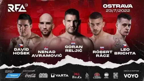 RFA poprvé v Čechách již tuto sobotu! Brichta, Garba nebo chorvatský UFC veterán
