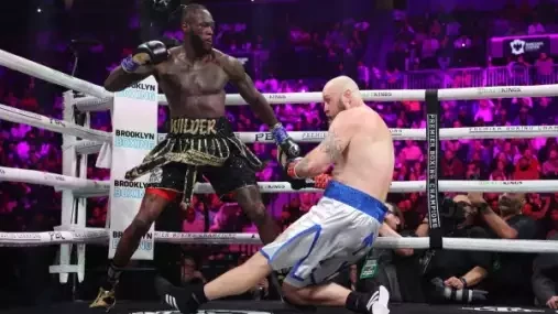 Podívejte se, jakým KO Deontay Wilder sestřelil Heleniuse