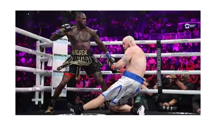 Podívejte se, jakým KO Deontay Wilder sestřelil Heleniuse