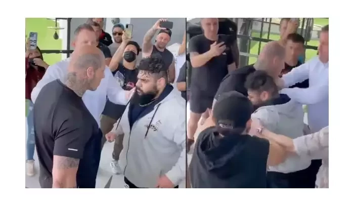 VIDEO: To byla mela! Íránský Hulk letěl proti Nejděsivějšímu muži světa na zem už při staredownu