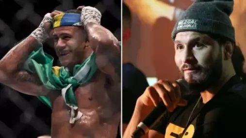 Prosím, už nebreč, oba víme, že bych tě dobil jako prase, odpovídá Masvidal Burnsovi