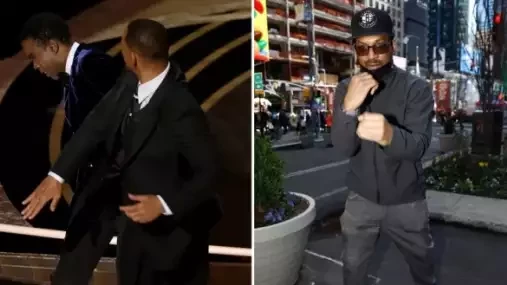 Ve jménu rodiny bych měl teď profackovat já tebe! vyzval Willa Smithe na souboj Rockův bratr