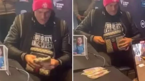 Tyson Fury věnoval peníze na charitu. Vyhrál je sázkou proti Joshuovi