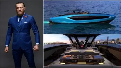 Tak na tohle z výplaty nenašetříte! Conor McGregor konečně převzal luxusní jachtu za 77 milionů korun