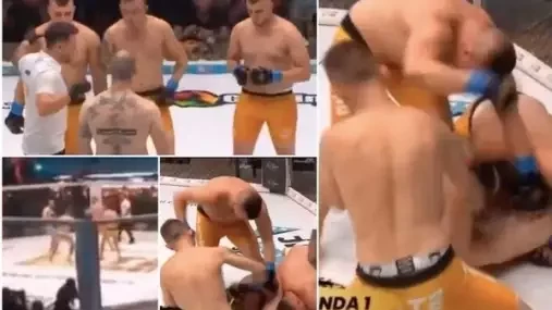 VIDEO: V Polsku se zbláznili! Bojovník nastoupil do zápasu proti třem soupeřům najednou! Dostal krutě nařezáno