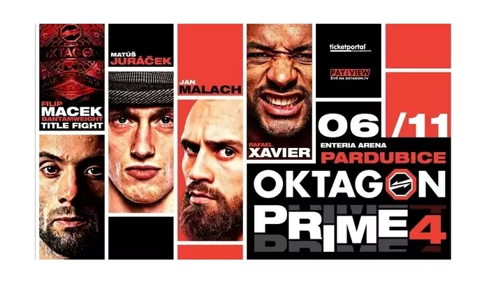 Oktagon poprvé hostí Pardubice! Prime 4 přináší zajímavou fight card