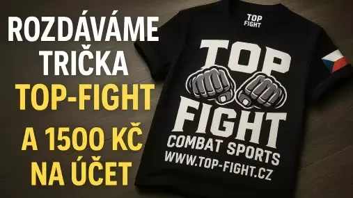 SLAVÍME VE VELKÉM! Tričko Top-Fight + 1500 Kč na bankovní účet pro každého fanouška