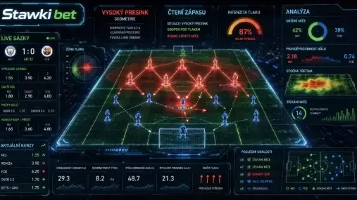 Vysoký presink a Stawki bet při změnách tempa fotbalového zápasu