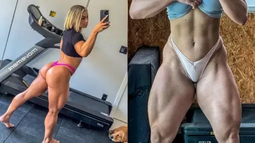 Nohy, výstřih, úsměv. Fitness trenérka v odvážných šatech rozžhavila ulici i internet