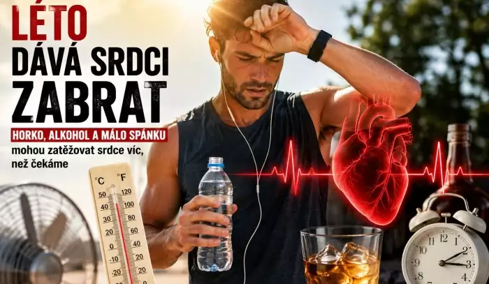 Horko, alkohol a málo spánku. Kardiolog varuje před letní zátěží pro srdce