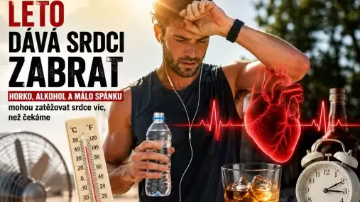 Horko, alkohol a málo spánku. Kardiolog varuje před letní zátěží pro srdce