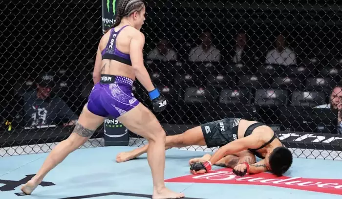 Julia Polastri brutálně knockoutovala Xiong Jingnan. Obě přitom nesplnily váhu