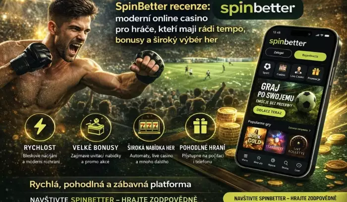 SpinBetter recenze: moderní online casino s bonusy, live casinem a širokou nabídkou her