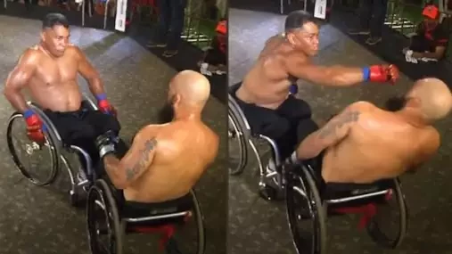 VIDEO: Brazílie pořádá zápasy bojovníků na invalidním vozíku. Malé rukavice pro tvrdší rány a KO zaručena! 